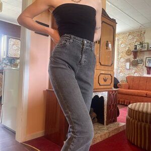 Black denim BDG high rise kick ankle flare straight jeans!